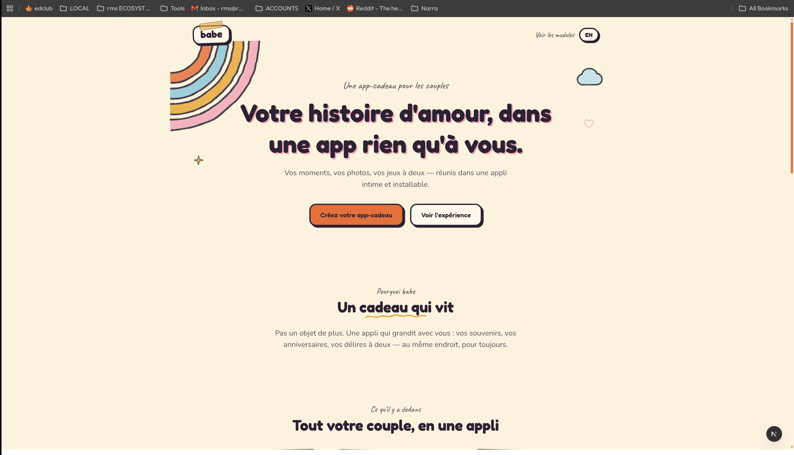 Babe — l'app-cadeau qui raconte votre histoire 1
